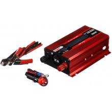 Преобразователь UKC авто инвертор 12V-220V 500W LCD KC-500D + USB Red