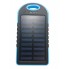 Power Bank Solar 20000 mAh  влагозащищенный  на солнечной батарее,  2 USB голубой