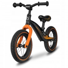 Беговел Lionelo Bart AIR Sporty Black с надувными колесами 12 дюймов Черный
