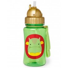 Поильник Skip Hop Zoo Динозавр с трубочкой и ремешком 350 мл (252308) Золотистый Поильник Skip Hop Zoo Динозавр с трубочкой и ремешком 350 мл (252308) Золотистый