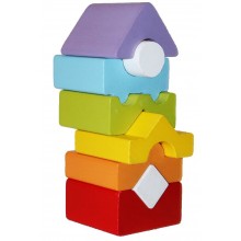 Детский конструктор деревянный Пирамидка Cubika LD-12 8 деталей (15009) Детский конструктор деревянный Пирамидка Cubika LD-12 8 деталей (15009)