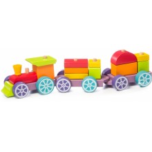 Деревянная игрушка Cubika Левеня Поезд Радужный экспресс LP-3 15 деталей (12923) Деревянная игрушка Cubika Левеня Поезд Радужный экспресс LP-3 15 деталей (12923)