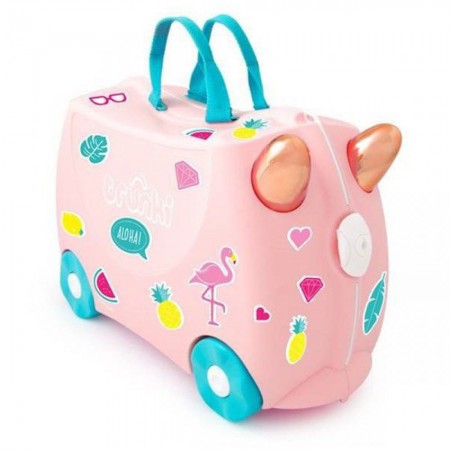 Чемоданчик детский дорожный Trunki Flossi Flamingo  0353-TRU + наклейки