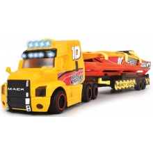Грузовик Мак Dickie Toys Перевозка катера с прицепом катером со световыми и звуковыми эффектами 41 см (3747009) 