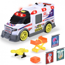 Автомобиль Скорая помощь 41 см со звуком светом и аксессуарами Dickie Toys (3307003)
