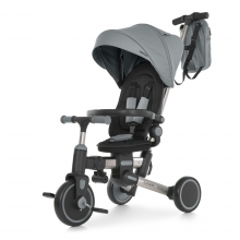 Велосипед триколісний El Camino TRIGO ME 1226 Frost Gray з батьківською ручкою Сірий
