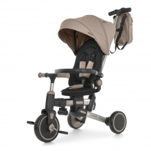 Велосипед триколісний El Camino TRIGO ME 1226 Taupe Beige з батьківською ручкою Бежевий