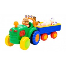 Игрушка Kiddieland Трактор с прицепом на украинском языке (024753) Игрушка Kiddieland Трактор с прицепом на украинском языке (024753)