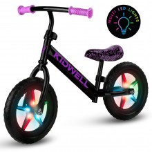 Беговел детский Kidwell REBEL LED Neon Pink (ROBIRLE03A1) от 3-х лет Черный с розовым
