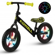 Беговел детский Kidwell REBEL LED Neon Yellow (ROBIRLE04A1) от 3-х лет Черный с желтым
