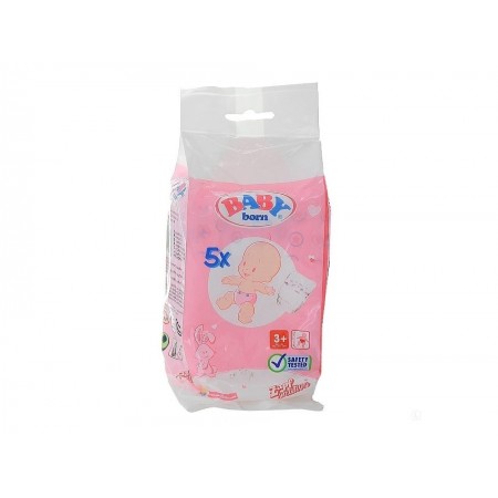Памперсы для куклы Baby Born  Zapf Creation в наборе 5 шт (826508)