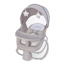 Укачивающий центр шезлонг Mastela 4 в 1 с таймером Grey-beige 8114 (25810) Бежево-серый
