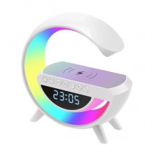 Ночник Light Sound Machine RGB BT-3401с Bluetooth колонкой, будильником, часами и бездротовой зарядкой (35572)