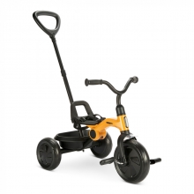 Велосипед трехколесный складной Qplay Ant Plus Yellow (T190) с родительской ручкой Желтый