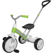 Велосипед трехколесный складной Qplay Elite Plus Green (T180) с родительской ручкой Зеленый