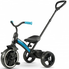 Велосипед трехколесный складной Qplay Elite Plus Blue (T180-5Elite+Blue) с родительской ручкой Синий