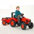 Детский трактор Falk Kubota педальный с прицепом  2060AB  3-7 лет