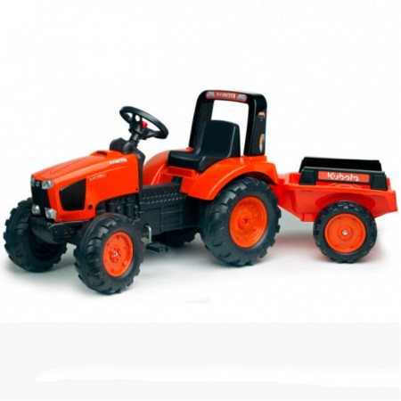 Детский трактор Falk Kubota педальный с прицепом  2060AB  3-7 лет