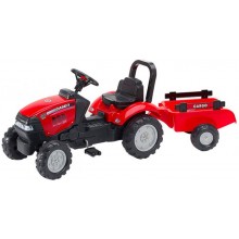 Детский трактор Falk Case IH 961B педальный с прицепом 2 - 5 лет 