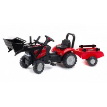 Детский трактор Falk Case IH 961AM педальный с прицепом и ковшом 2 - 5 лет 
