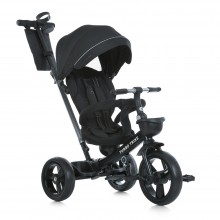 Велосипед трехколесный Turbo Trike MT 1001-1 Elegant Black с родительской ручкой и поворотным сидением Черный