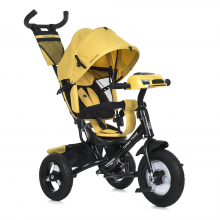 Велосипед трехколесный Turbo Trike MT 1006-10 с родительской ручкой Желтый