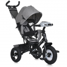 Велосипед трехколесный Turbo Trike MT 1006-8 с родительской ручкой Серый
